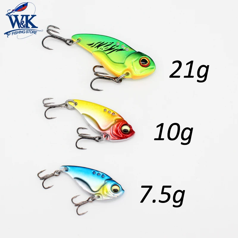 Señuelos Super VIB 20 g 10 g 7,5 g Señuelos de pesca cebos de Metal señuelo duro 1 paquete de cebo para lubina Snook y Walle - imagen 2