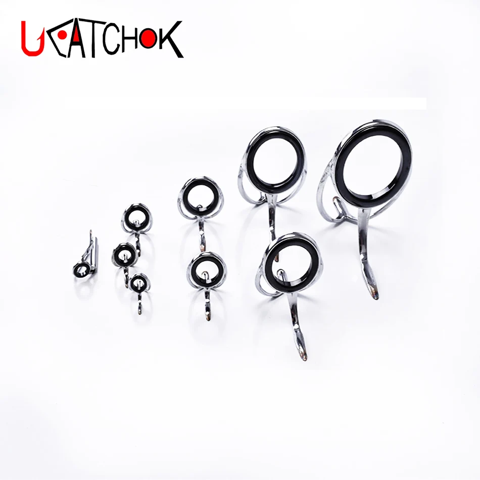 Kit de varillas giratorias Thunder Snakehead, anillo guía, acero inoxidable SiC, mejorado, antibobinado, 9 unidades por Kit - imagen 3