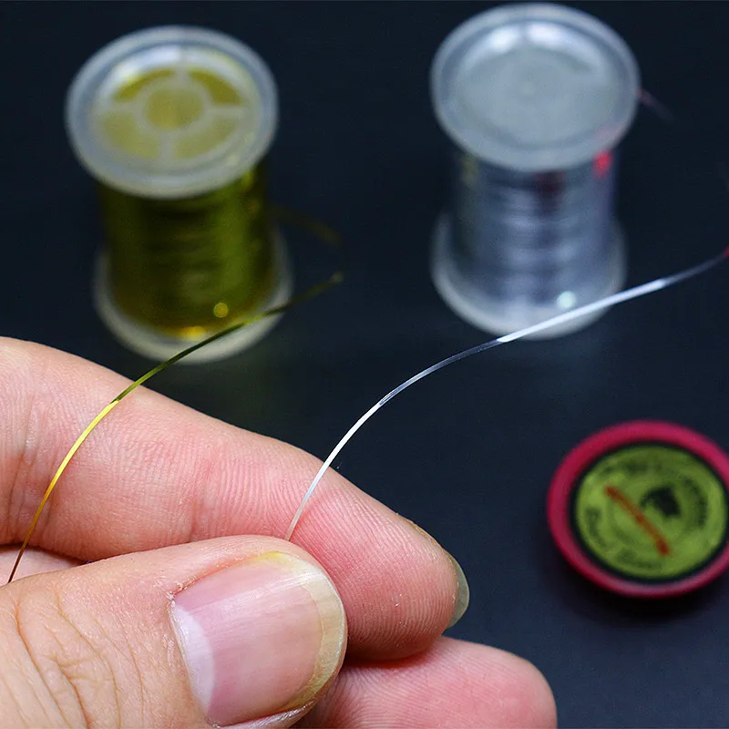 Juego de 8 carretes de tamaño mediano, oropel plano mylar nacarado, 3D flashback, oropel holográfico para Streamer Muddler, Material de atado de moscas - imagen 4