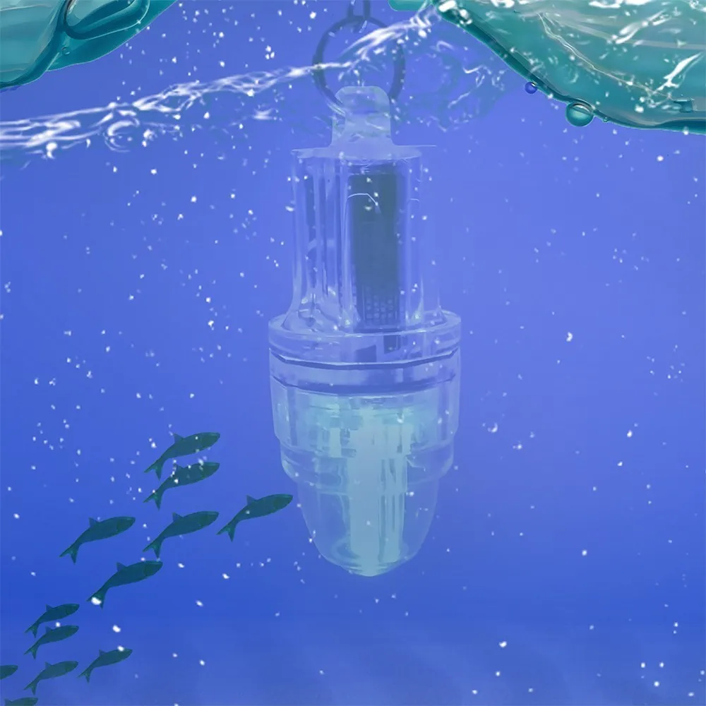 Luces led de pesca subacuáticas con abrazaderas parpadeantes, lámpara de pesca de barco impermeable para pesca nocturna, señuelos de cebo para atraer - imagen 5