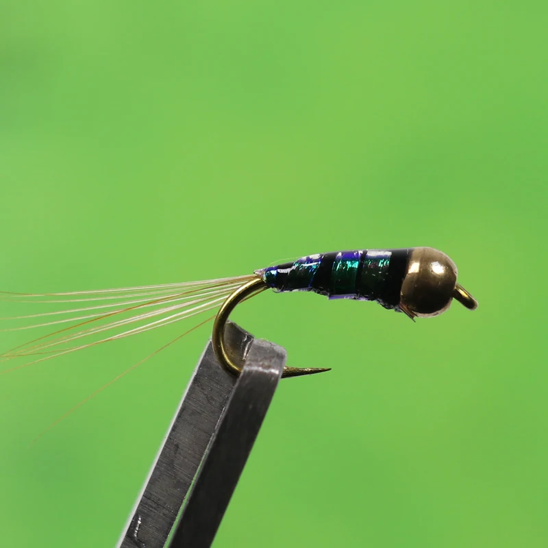 Ninfa de cuentas de latón, señuelo de pesca con mosca, zumbador, Midge, accesorio de pesca, 8 unidades, 14 unidades - imagen 5