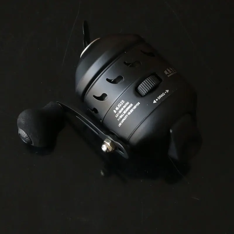 Spincast-carrete de pesca JG25, tirachinas, tiro de pescado, carrete de Metal con línea de nailon 5 #, 40M - imagen 5