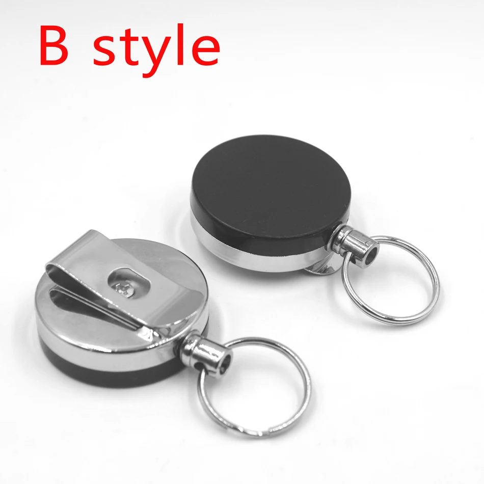 MNFT 1 Uds Retractor Zinger llavero retráctil llaves carrete insignia titular carretes Clip equipo de pesca accesorios de aparejos - imagen 4