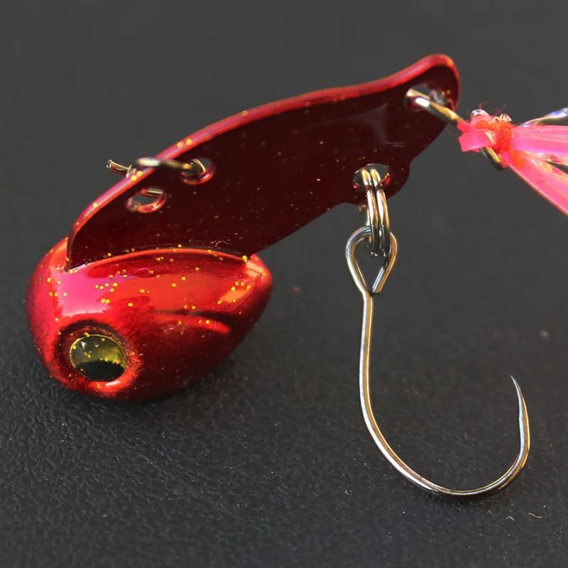 Mini señuelo de pesca vib, cebos de Metal de cobre con vibración, cebo duro de 3g y 6g, cebos artificiales de agua dulce - imagen 3