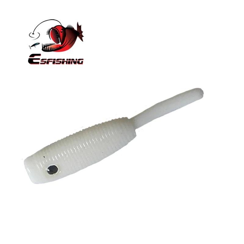 KESFISHING Mon Shad 30mm Bass Pike-señuelos de pesca en hielo de invierno, aroma inyectado y sales, cebo Artificial suave de silicona - imagen 3