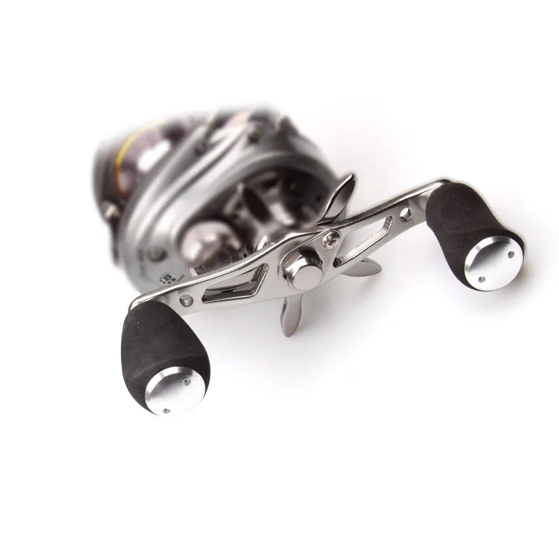 KAWA-mango de aluminio de aleación, perilla EVA para aparejos de pesca de carrete de fundición de cebo, mango de carrete, agujero de 8x5mm para carrete A y D - imagen 5