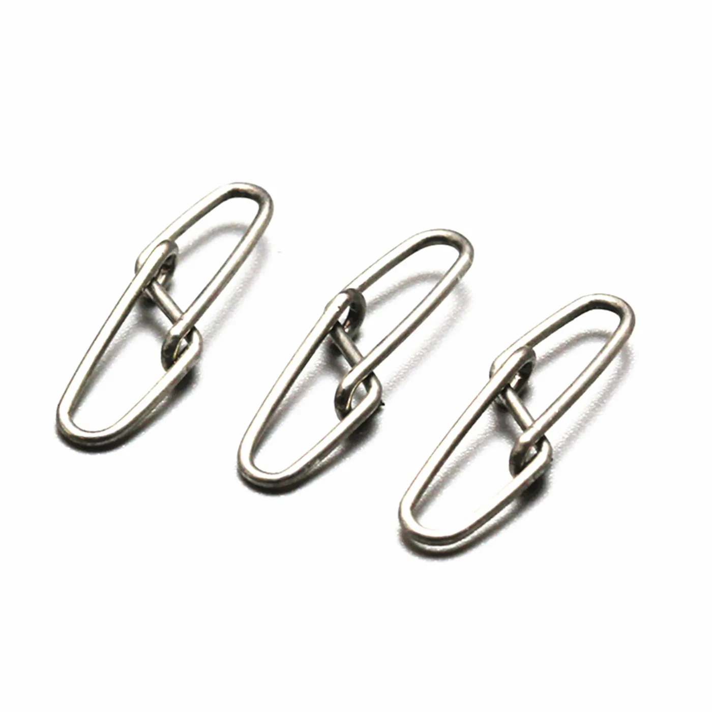 Conector giratorio de acero inoxidable, rodamiento giratorio de 13mm-35mm, barril de pesca, gancho de seguridad, accesorios de señuelo, 50 unids/lote - imagen 4