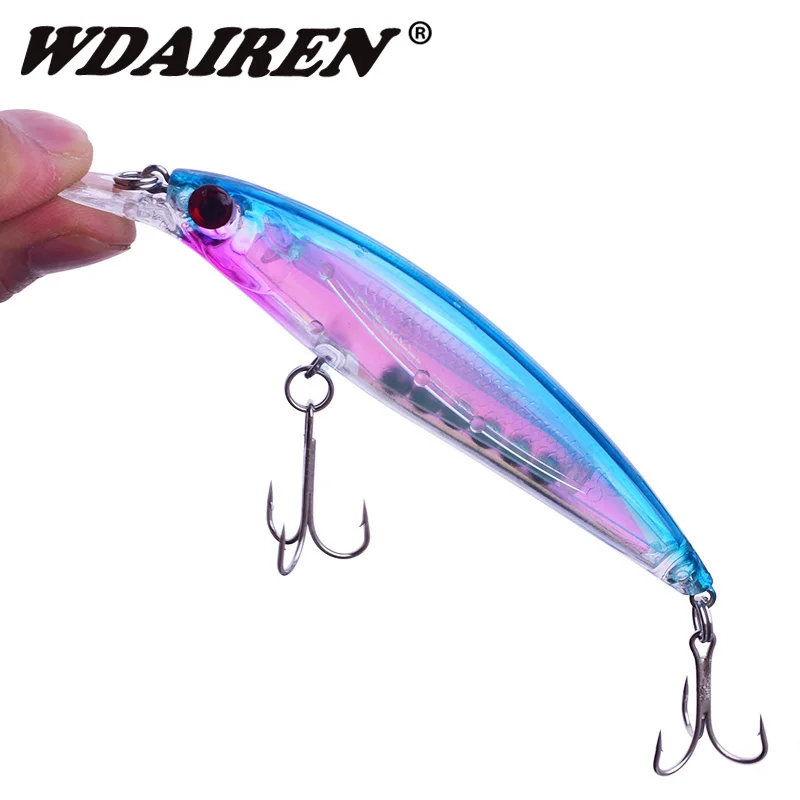 Señuelo de Pesca de pececillos láser, 11cm, 13,5g, flotante, Wobbler, cebo duro Artificial japonés, aparejos de Pesca - imagen 4