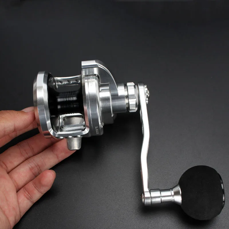 Madox Slow Jigging Reel PE3 # - 400M Max Drag 23kg 10BB High Speed G-Ratio 5.3:1 460g Offshore Boat Fishing Reel Trolling Reel - imagen 3