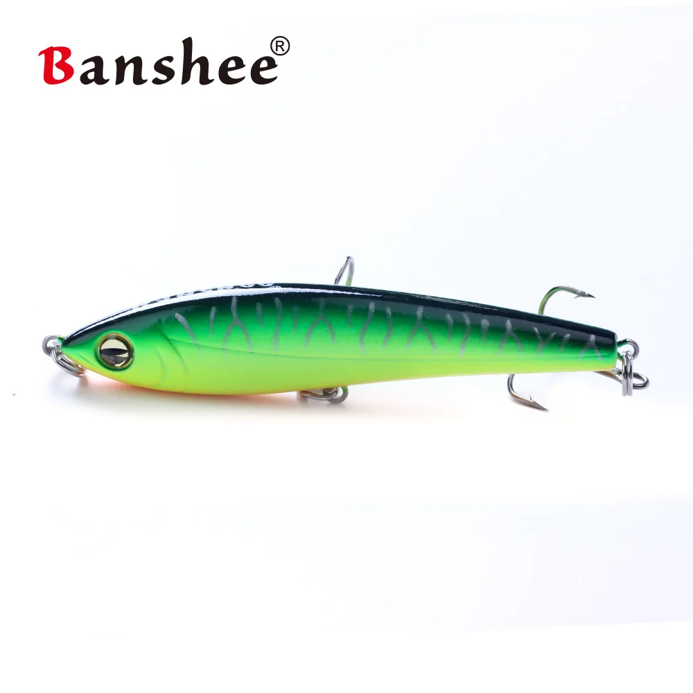 Banshee-señuelo de pesca con vibración, cebo duro de 75mm, 11,5g, tipo bala, PEN75S, para pececillos