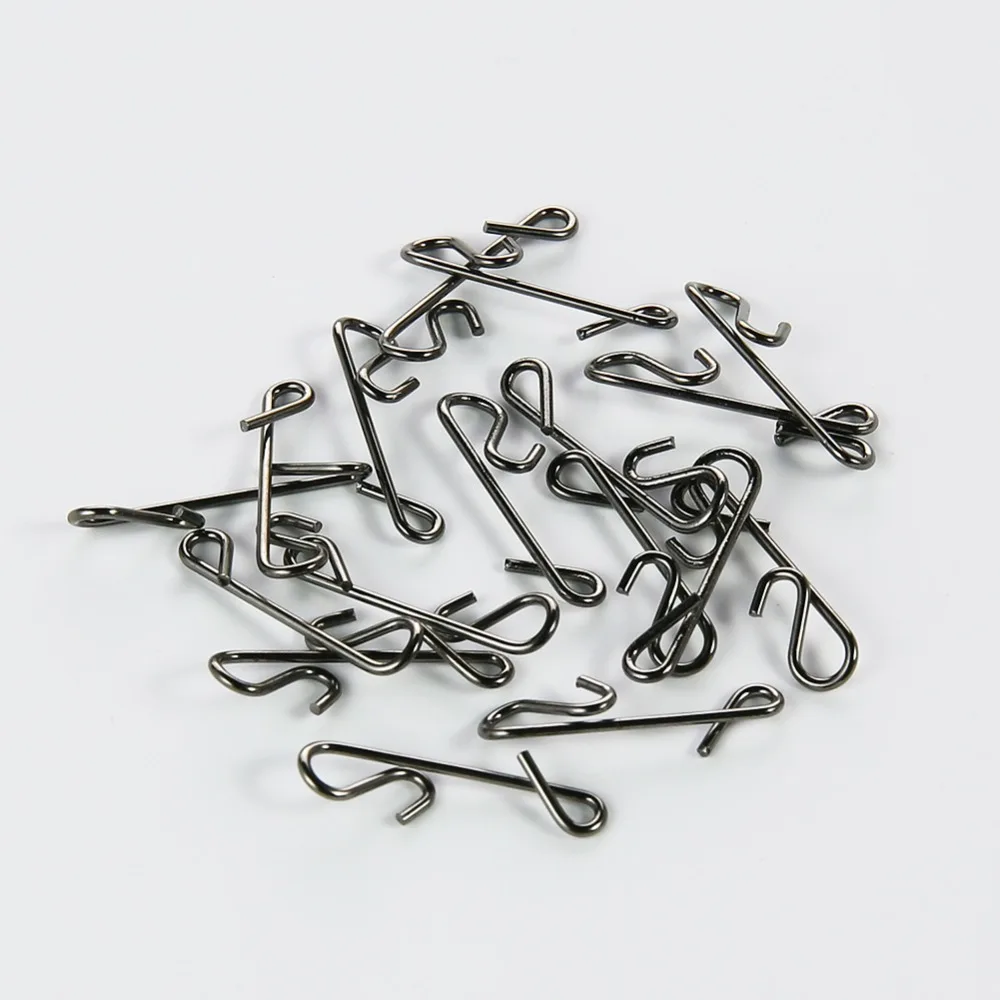 Conector de cable para línea de Pesca, conectores sin nudos trenzados, accesorio giratorio para Barril de Pesca, herramienta de aparejos de Pesca, 50 unids/paquete - imagen 4