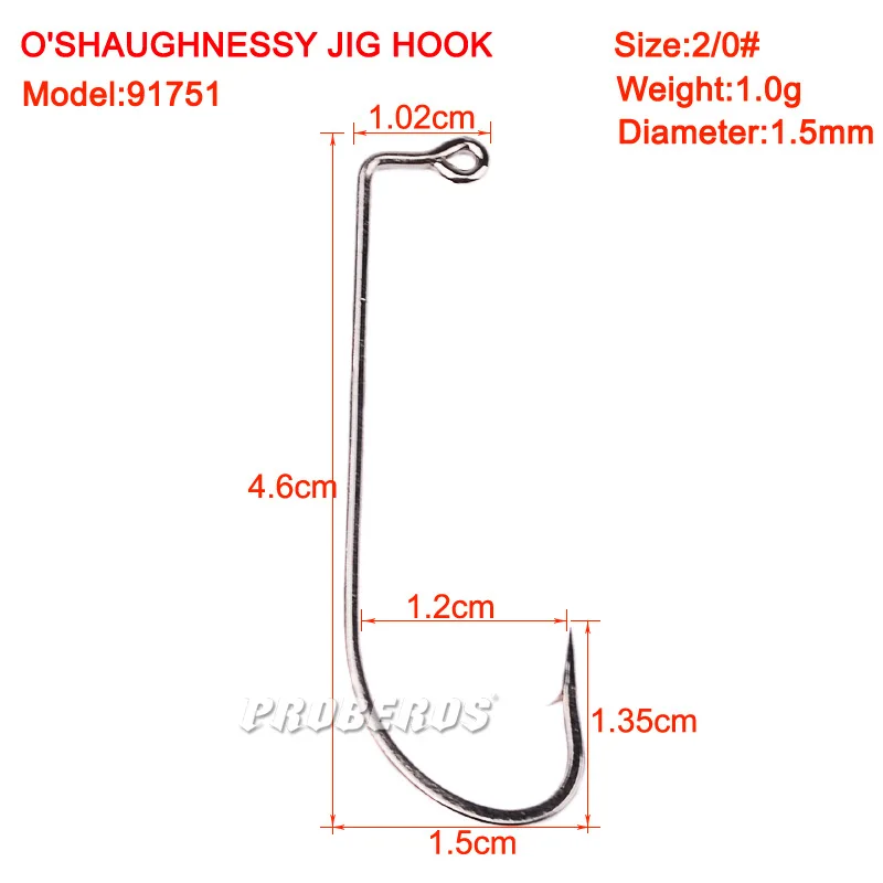 O'Shaughnessy Jig Hook Model 91751 Una herramienta versátil para los entusiastas de la pesca