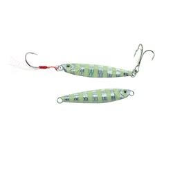 Cuchara Giratoria Metálica Jigging con Gancho Señuelo Pesca