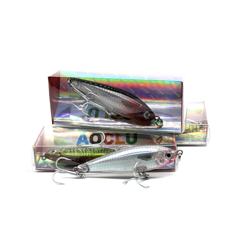 AOCLU-palo de lápiz que se hunde duro, señuelo de cebo duro, pared interior, escamas brillantes para trucha de lubina de clase Alll, pesca en agua salada, 70mm, 8,5g - imagen 5