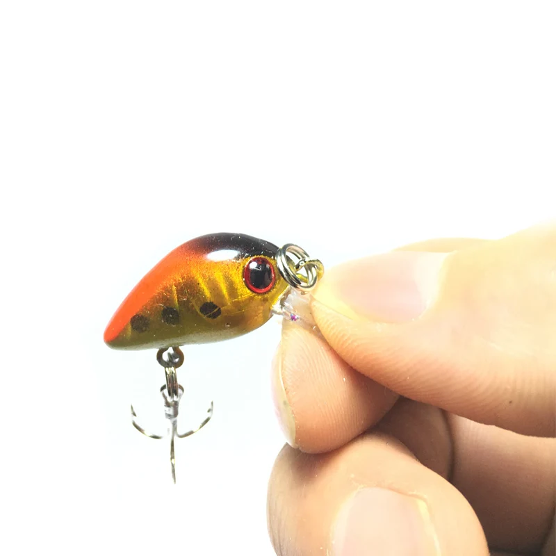 1 Uds 2,6 cm 1,7g Mini pececillo natación duro Crankbait topwater Señuelos de Pesca Wobblers realistas Peche Isca cebo Artificial aparejos - imagen 5