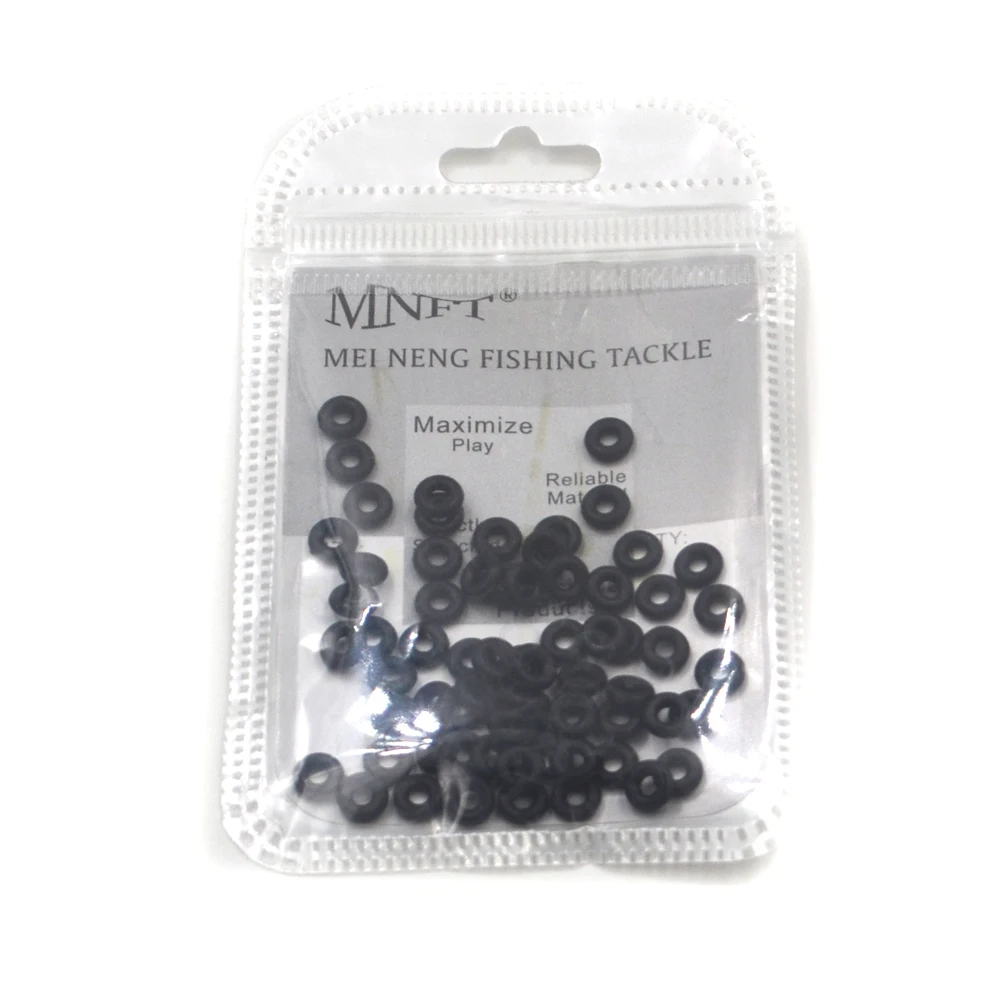 MNFT 100 Uds alarma de mordedura de pesca de carpa anillos redondos de goma 6mm aparejos de pesca accesorios de cambio rápido - imagen 4