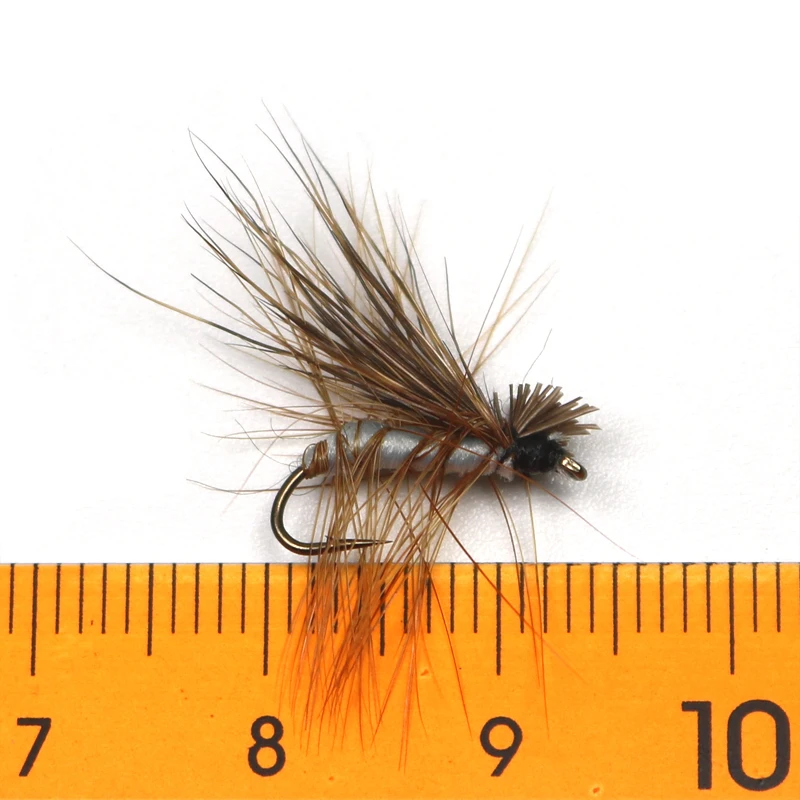 ICERIO-SEÑUELOS DE pesca con mosca, 8 unidades, pelo de alce, Caddis, trucha, moscas secas, #14 - imagen 2