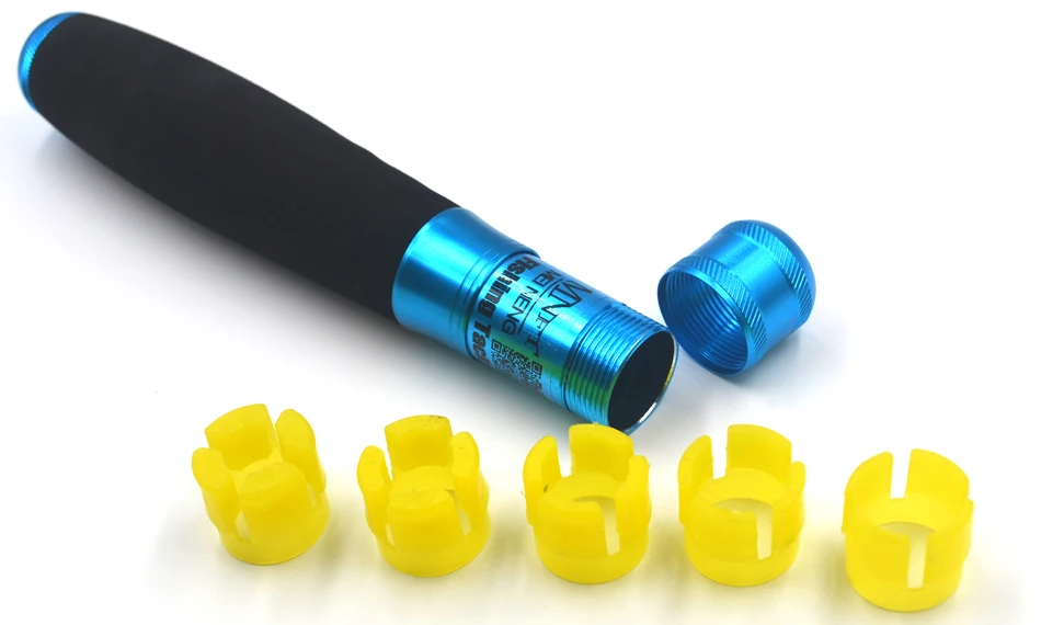 MNFT 2 juegos de mango de caña de pescar de aleación de aluminio y EVA, Kit de caña DIY, mango de cambio de caña de pescar multifunción - imagen 5