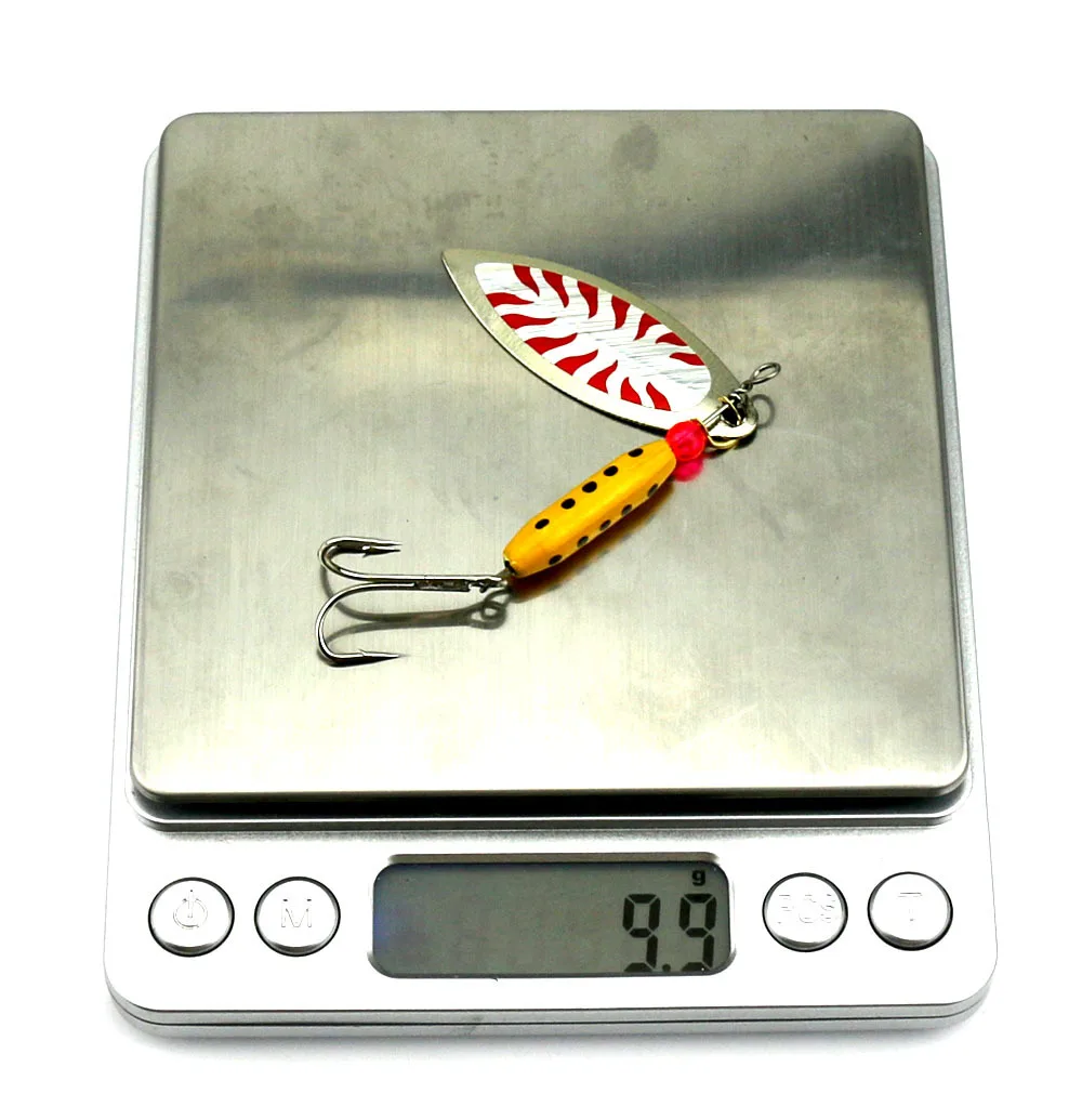 Señuelos de Pesca Wobblers CrankBaits Jig 7CM-9,9G Metal lentejuelas trucha cuchara ganchos para Pesca de carpa Pesca Peche Spinner - imagen 4