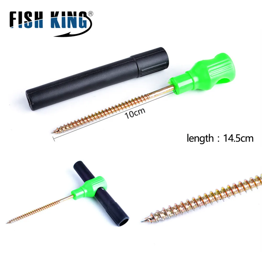 FISH KING-accesorios de Pesca en hielo, herramienta de perforación en hielo, aparejos de Pesca para deportes al aire libre, 1 paquete - imagen 5