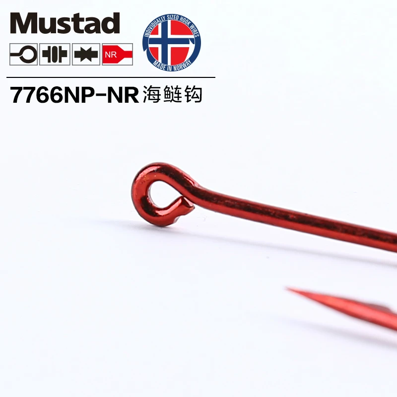 Mustad-anzuelos auténticos 7766np # tarpón, anzuelo de púas, anzuelo de océano, roca, Pesca en el mar, playa, aparejos de Pesca - imagen 3