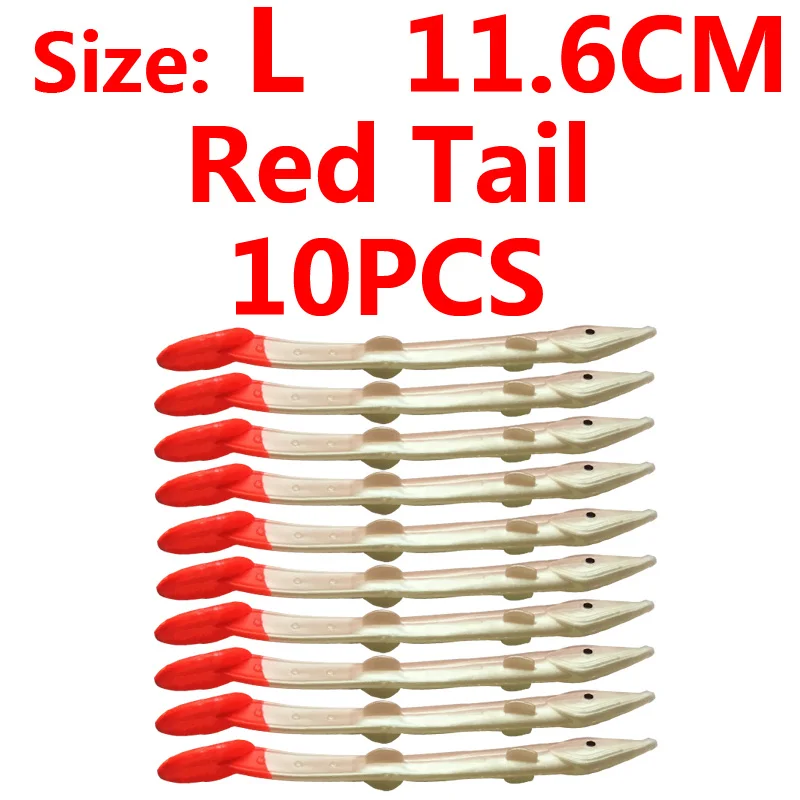 Red tail L 10pcs