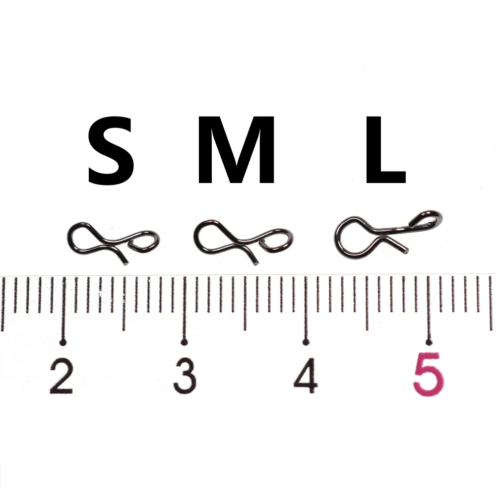 500 Uds cambio rápido Snap anzuelo señuelo pesca con mosca broches Terminal aparejos al por mayor/al por menor - imagen 4