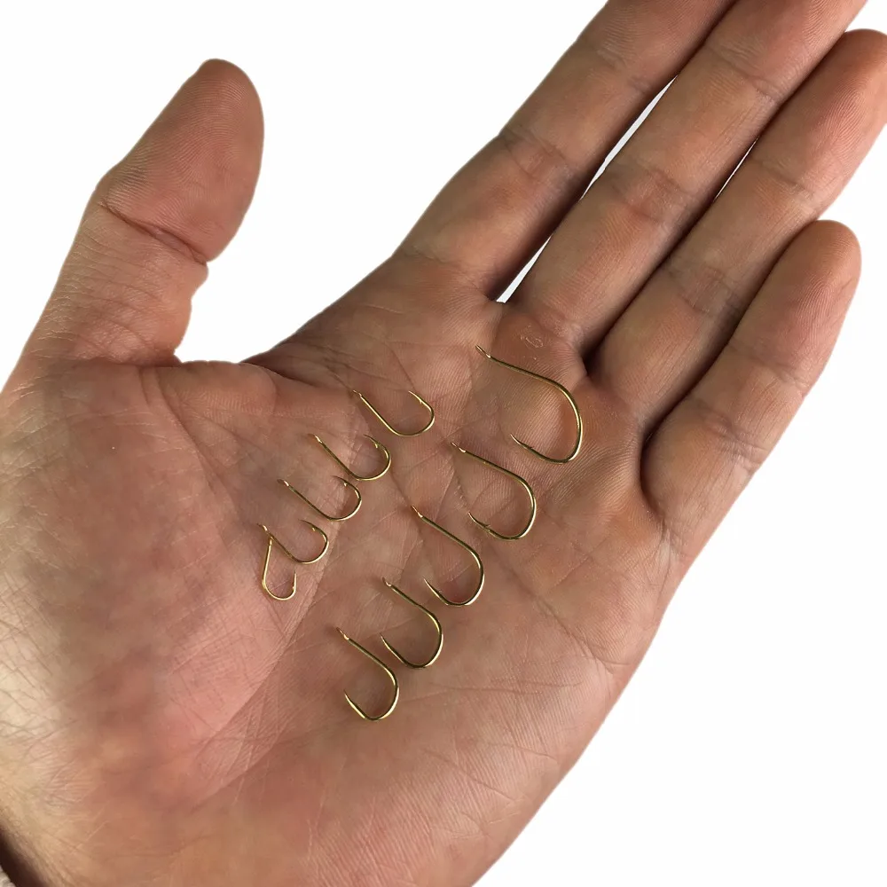 Anzuelos de pesca de acero con alto contenido de carbono, anzuelos sin ojo, afilados, con púas, para carpa, n. ° 3-#12, 500 piezas - imagen 3