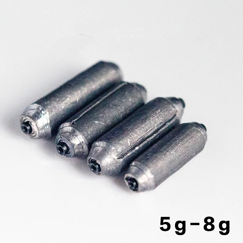Plomo de plomo rápido con corte de borde de 1-10g, accesorios de pesca competitivos, funda protectora de línea de tubo, 5-15 unids/bolsa - imagen 2