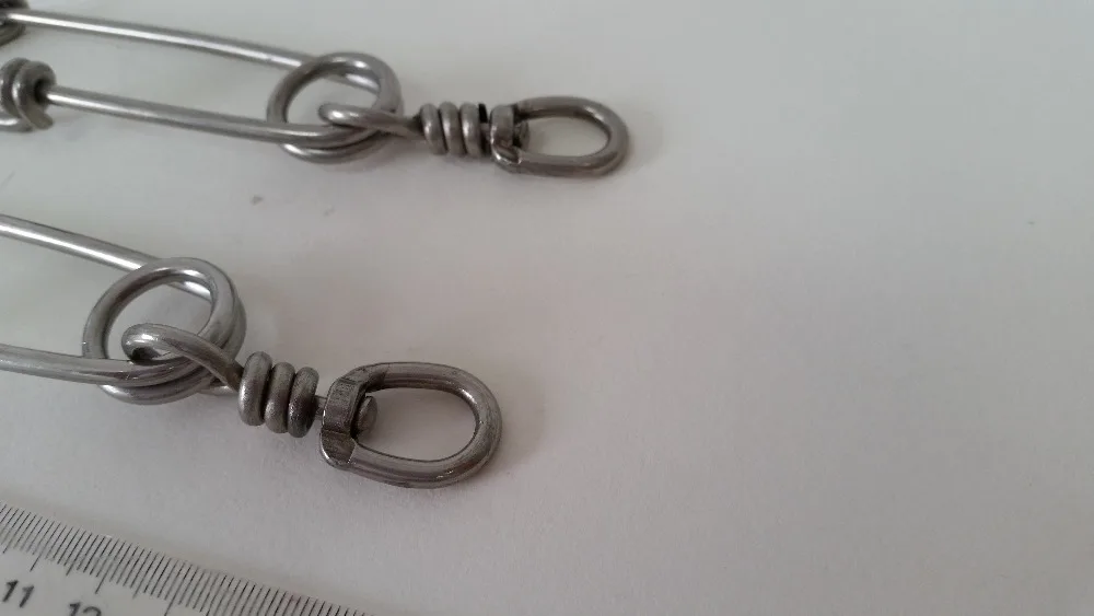 Clips de pesca de atún, Clip de pesca de atún, giratorio de acero inoxidable, 700LB, 5,5" - imagen 3