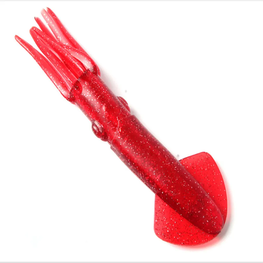 Falda de calamar para pesca en el mar, señuelo de pulpo para curricán, cebo suave para agua salada, 22cm/70g - imagen 4