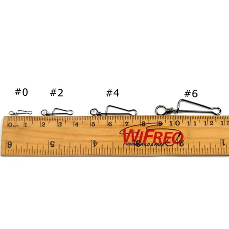 WIFREO-conector a presión italiano, Terminal de pesca, aparejos de tamaño 0, 2, 4, 6, accesorios de aparejo de señuelo de pesca, 20 unids/lote - imagen 3