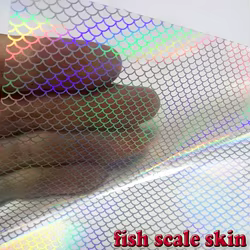 2025 JIG señuelo pegatina piel de pescado accesorios hechos a mano tamaño: 10 cm * 15 cm papeles: 10 unids/lote