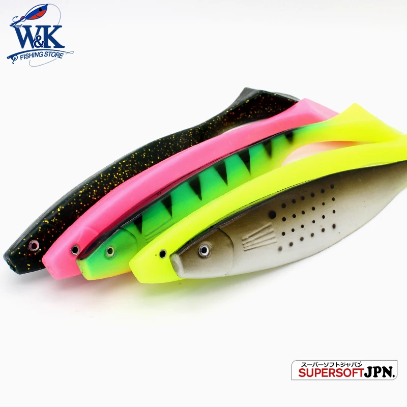 Señuelo de pesca suave de 22,5 cm, cola de paleta grande, nadador, sábalo para cebo de peces de agua salada, cebo de pesca de barco de 8,5 pulgadas, señuelo de PVC - imagen 4