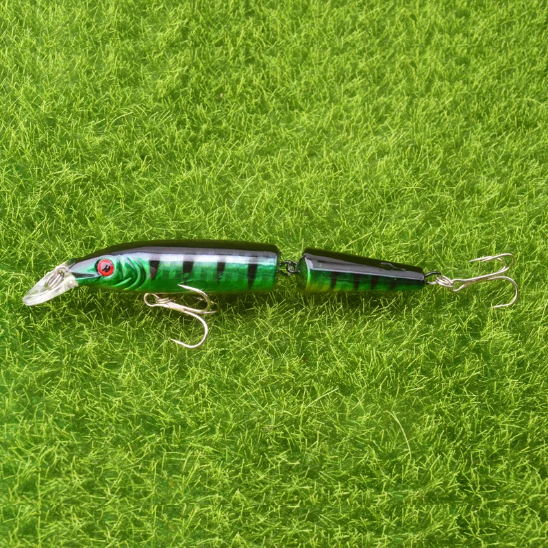 WDAIREN-señuelos artificiales de pesca de Lucio, cebos de 10,5 cm, 9g, secciones articuladas múltiples, cebo Crankbait, accesorios de pesca de peces falsos - imagen 5