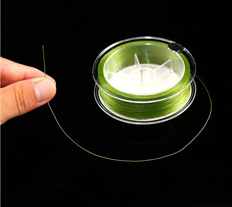 Sedal de pesca trenzado de 8 hebras, 100m, superpotente, línea de Señuelos de Pesca de 4 hebras, 2 uds. - imagen 4