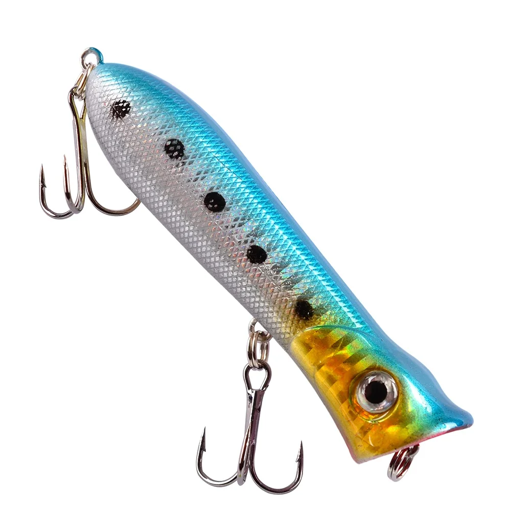 Señuelo de Pesca Popper Wobblers 8cm 11,6g flotante Isca cebo duro Artificial Crankbait Bass Pike Pesca Japón aparejos de Pesca de carpa