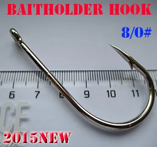Gancho de Baitholder más grande, tamaño: 8/0 #, largo: 63mm, cantidad: 50 unids/lote, ¡gran fábrica! - imagen 3