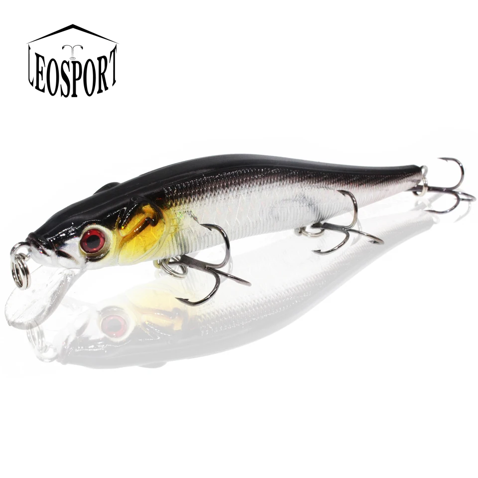 LEOSPORT-Señuelos de Pesca de 11,5 cm/14,5g, cebos duros, 5 colores disponibles, modelos de pececillos de plástico, aparejos de pesca al por mayor, 1 ud.