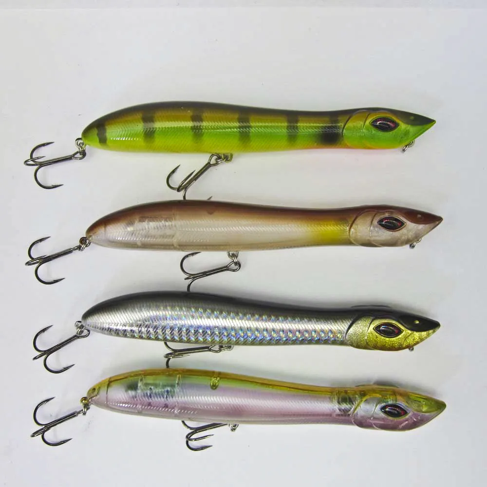 Señuelo de pesca Topwater Popper, cabeza de serpiente, Wobbler, 140mm/26g - imagen 2
