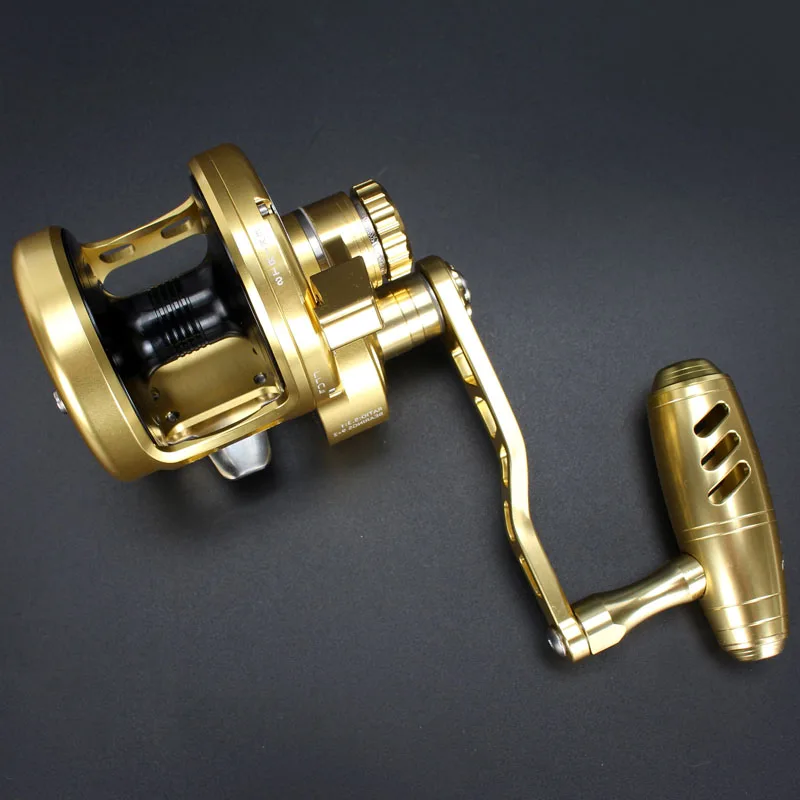 Carrete de Jigging lento Madox, arrastre máximo de Metal, 35kg, 11BB, alarma de carrete de tambor, carrete de aleación de Metal completo, carrete de pesca de aguas profundas - imagen 5