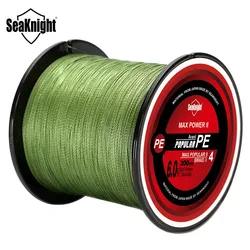 TriPoseidon-línea de pesca trenzada de PE, sedal de 300M, 330 yardas, 4 soportes, 8, 10, 20, 60lb, multifilamento