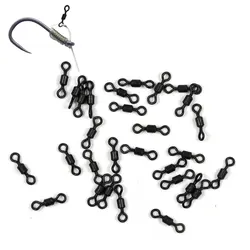 Bimoo Giratorios Mini Negro Mate para D-Rig y Chod Rig