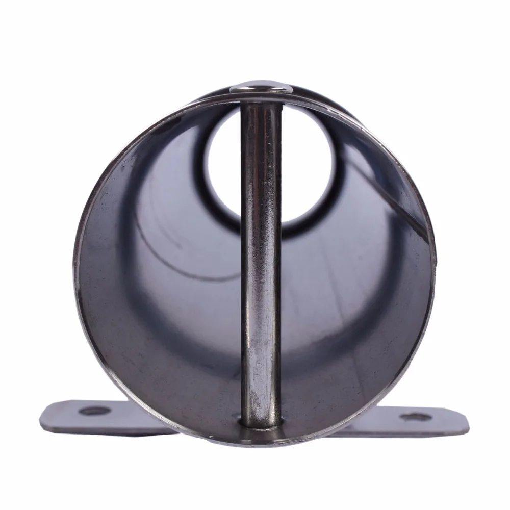 Soporte para caña de pescar, accesorios para barcos, tubo de acero inoxidable 304, montaje empotrado, 2 uds. - imagen 4