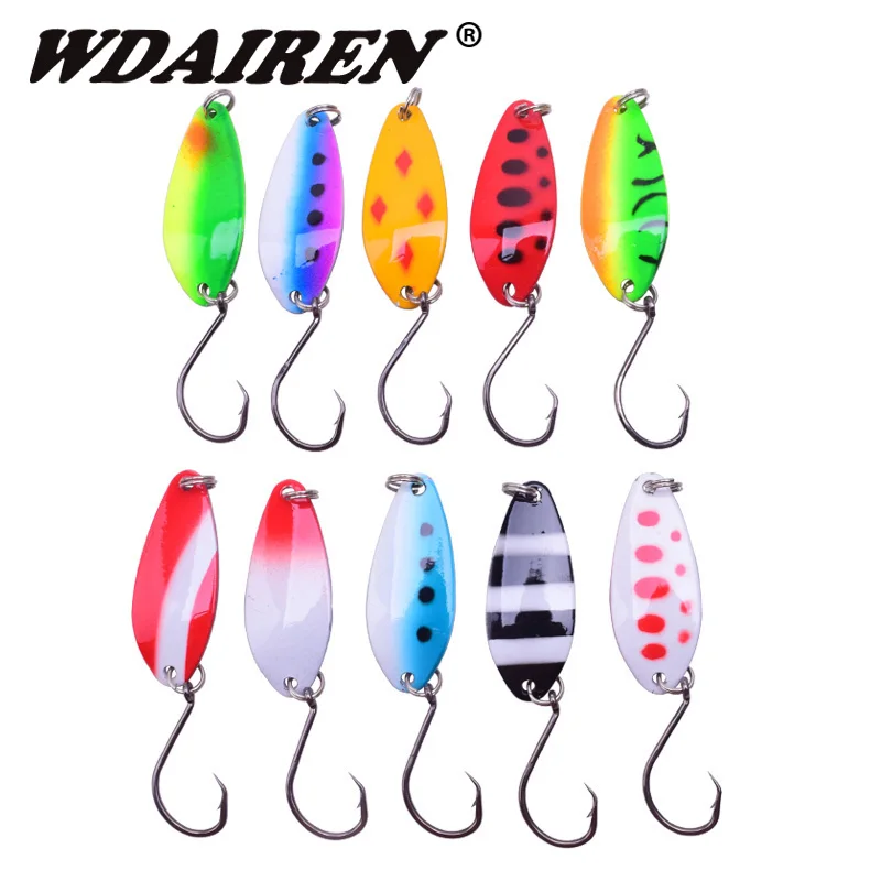 Señuelos de Pesca duros de 4cm y 6,3g, cebos con un solo gancho, lentejuelas, 10 colores, FA-406 de cebo articulado de Metal, 10 unids/lote - imagen 4