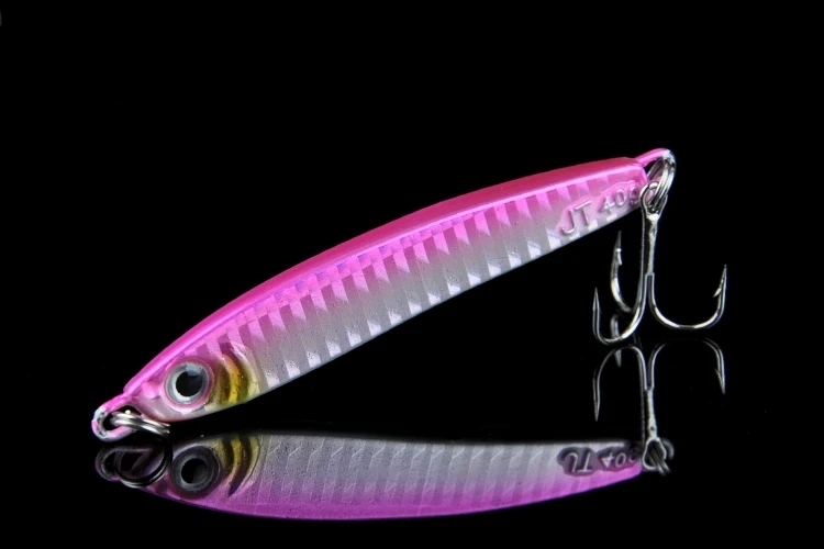 Señuelos de pesca Jigbait, plantillas láser de océano profundo, señuelo de Metal duro, señuelo de cuchara Artificial, cebo 40g - imagen 5