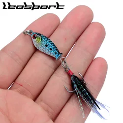 LEOSPORT-señuelo de pesca para natación profunda, cebo duro de 2CM y 6,4G, cebos artificiales para pececillos, wobbler, pesca japonesa, 1 unidad