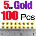 5mm Gold 100pcs