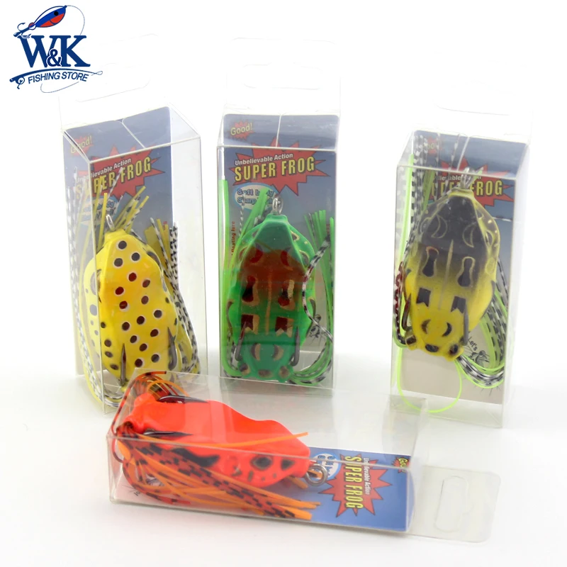 Cebo de pesca de Superficie suave, señuelo de rana realista para Lucio, lubina, cabeza de serpiente, río, 5 cm, 9 g - imagen 4