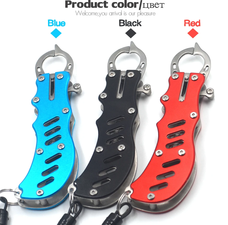 MNFT-empuñadura de labio de pescado compacta portátil, empuñaduras de acero inoxidable, herramientas de aparejos de pesca de agua salada marina, 1 Uds. - imagen 4